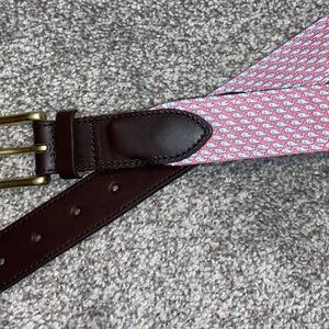 Brand new! Vineyard Whale Canvas Club Belt